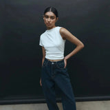 Ciera Asym Top in Chalk One of Others