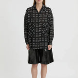 Knox Shirt in Black Blanca