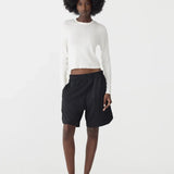 Pique Basketball Short in Black and Lemon BASSIKE