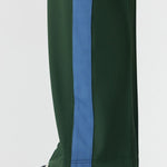Twill Stripe Detail Pant in Pine and Marine Blue Bassike
