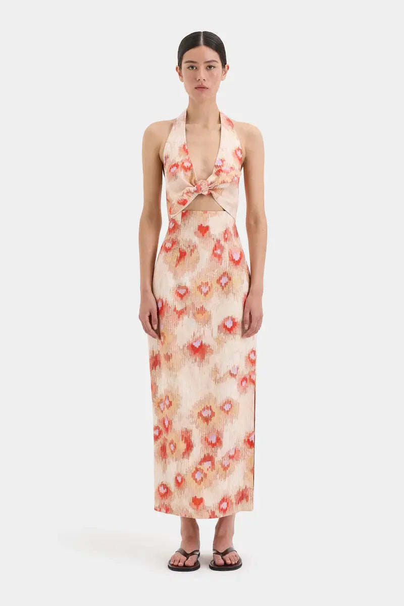 Halter floral linen midi dress by sir
At clothlifestyle boutique