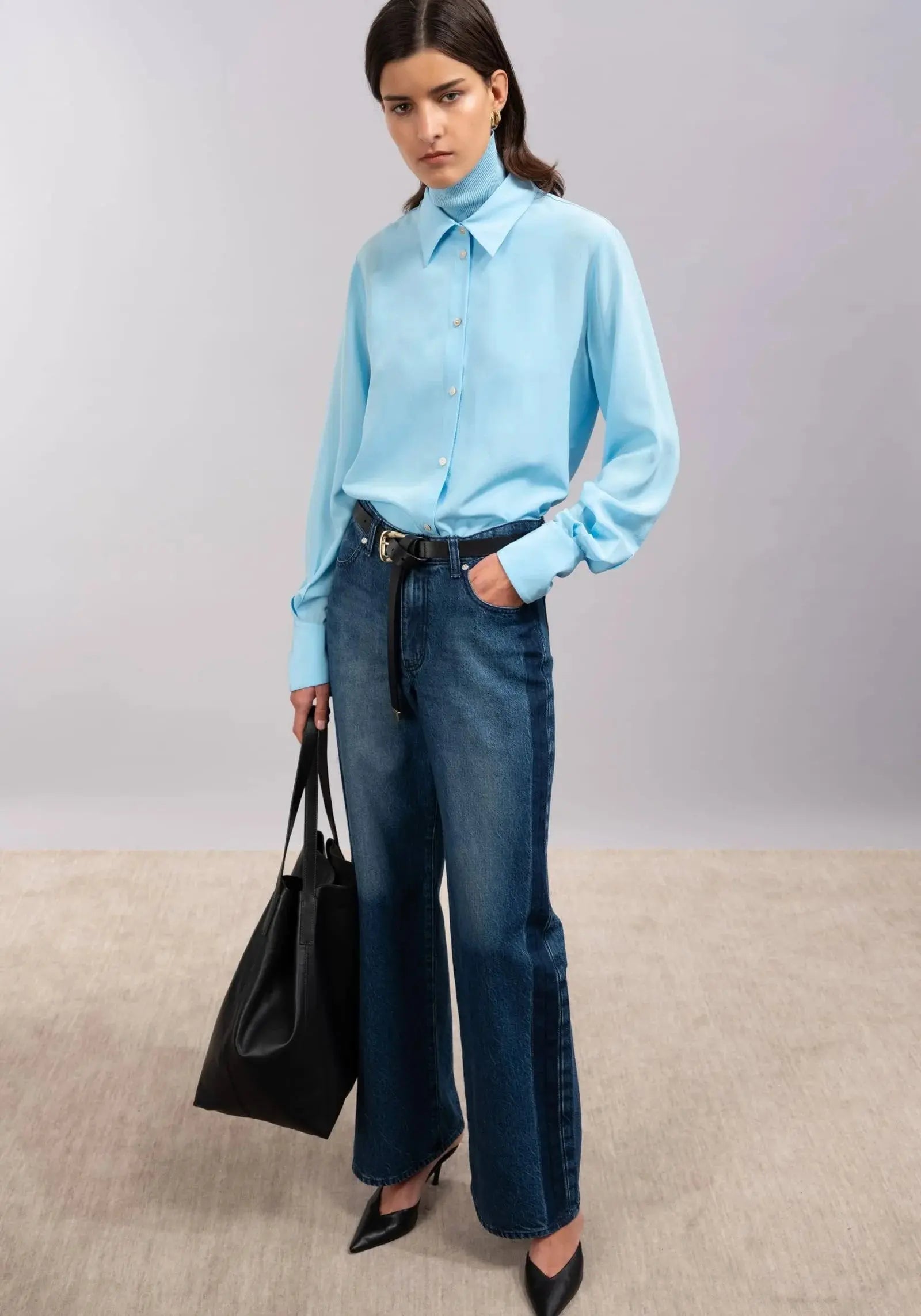 McCartney jean high rise wide leg Viktoria + Woods