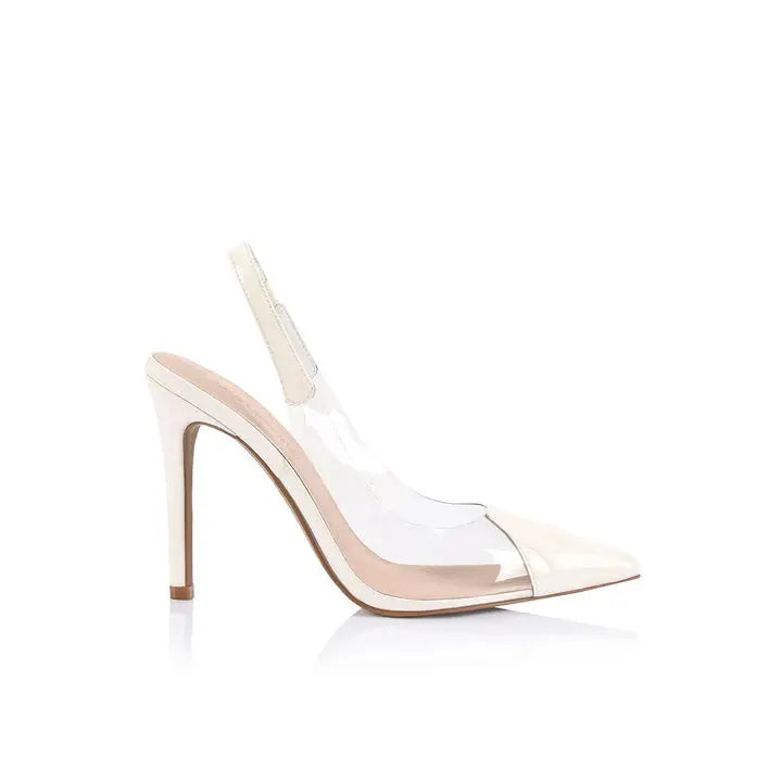 Romy Pump in White Lana Wilkinson