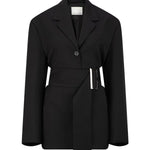 Bea Belted Blazer in Black One of Others