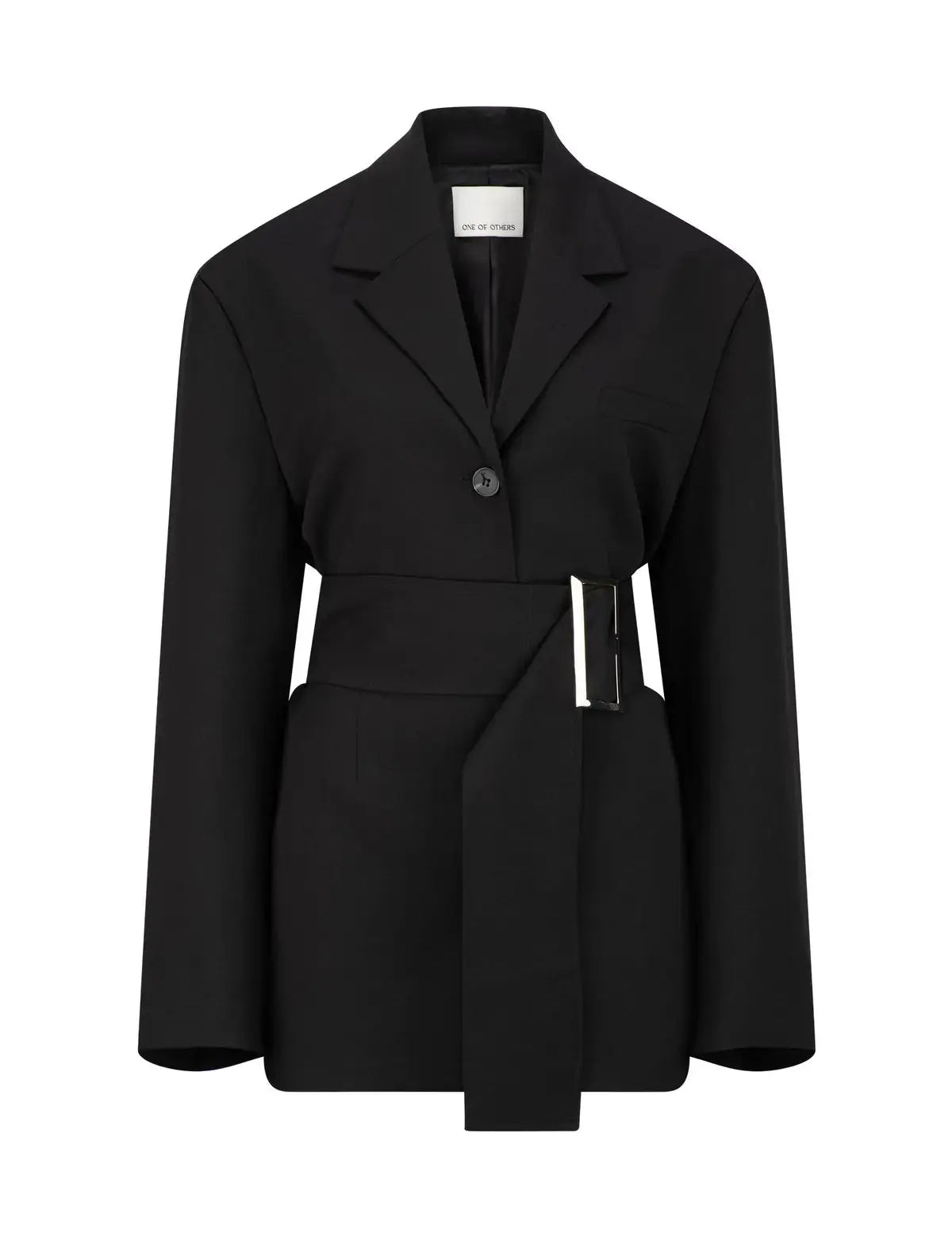 Bea Belted Blazer in Black One of Others