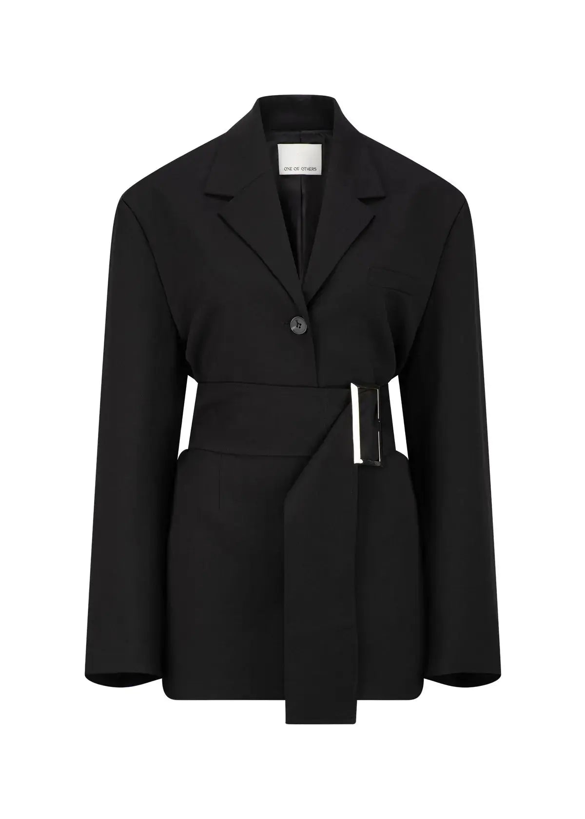 Bea Belted Blazer in Black One of Others