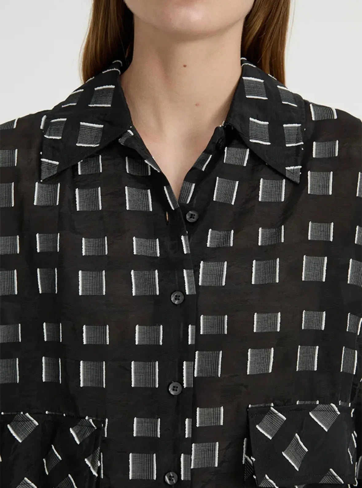 Knox Shirt in Black Blanca