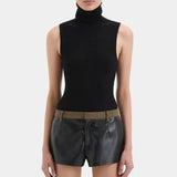 Sleeveless roll
Neck top black by Sir at clothlifestyle Boutique