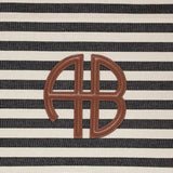 Lara Tote in Natural and Black Stripe Anine Bing