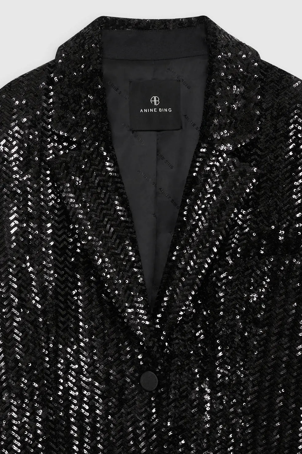 Sara Blazer in Black Sequin Anine Bing