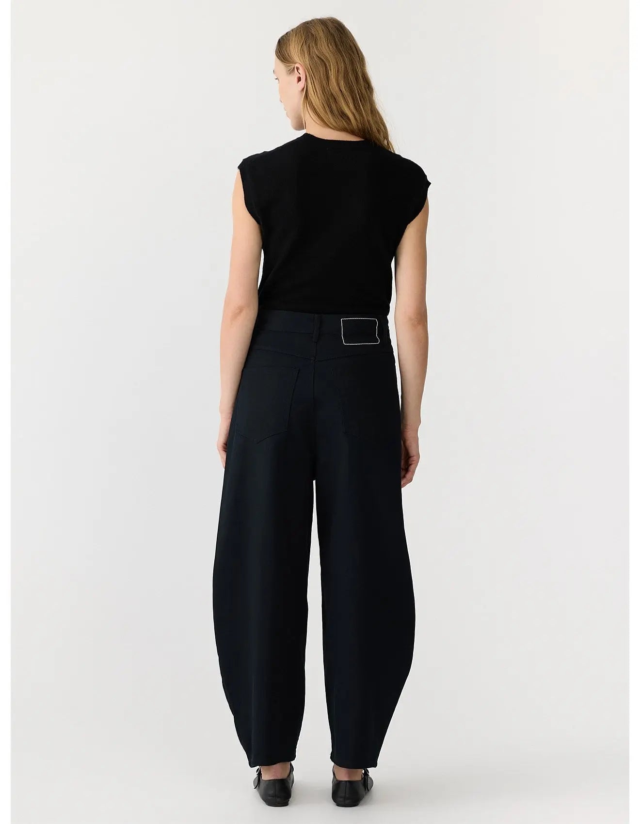 Cotton Twill Barrel Leg Pant Bassike