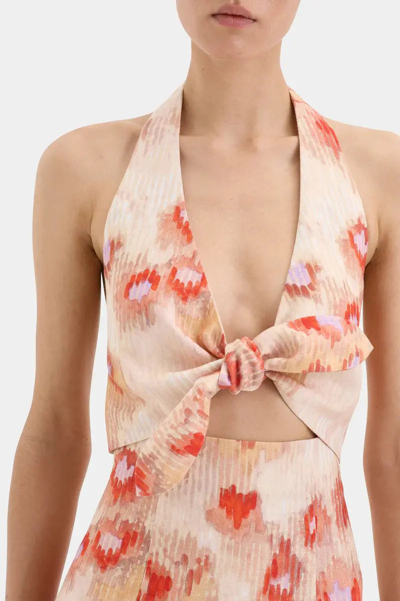 SIR Fiorella Tie Midi Dress Sir.