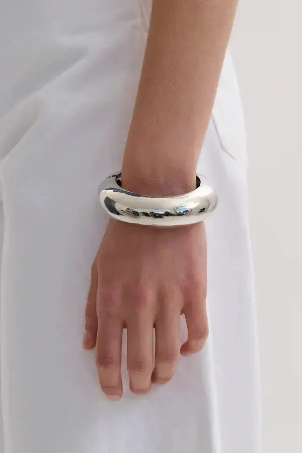 Dome Bangle in Gunmetal Anna Rossi