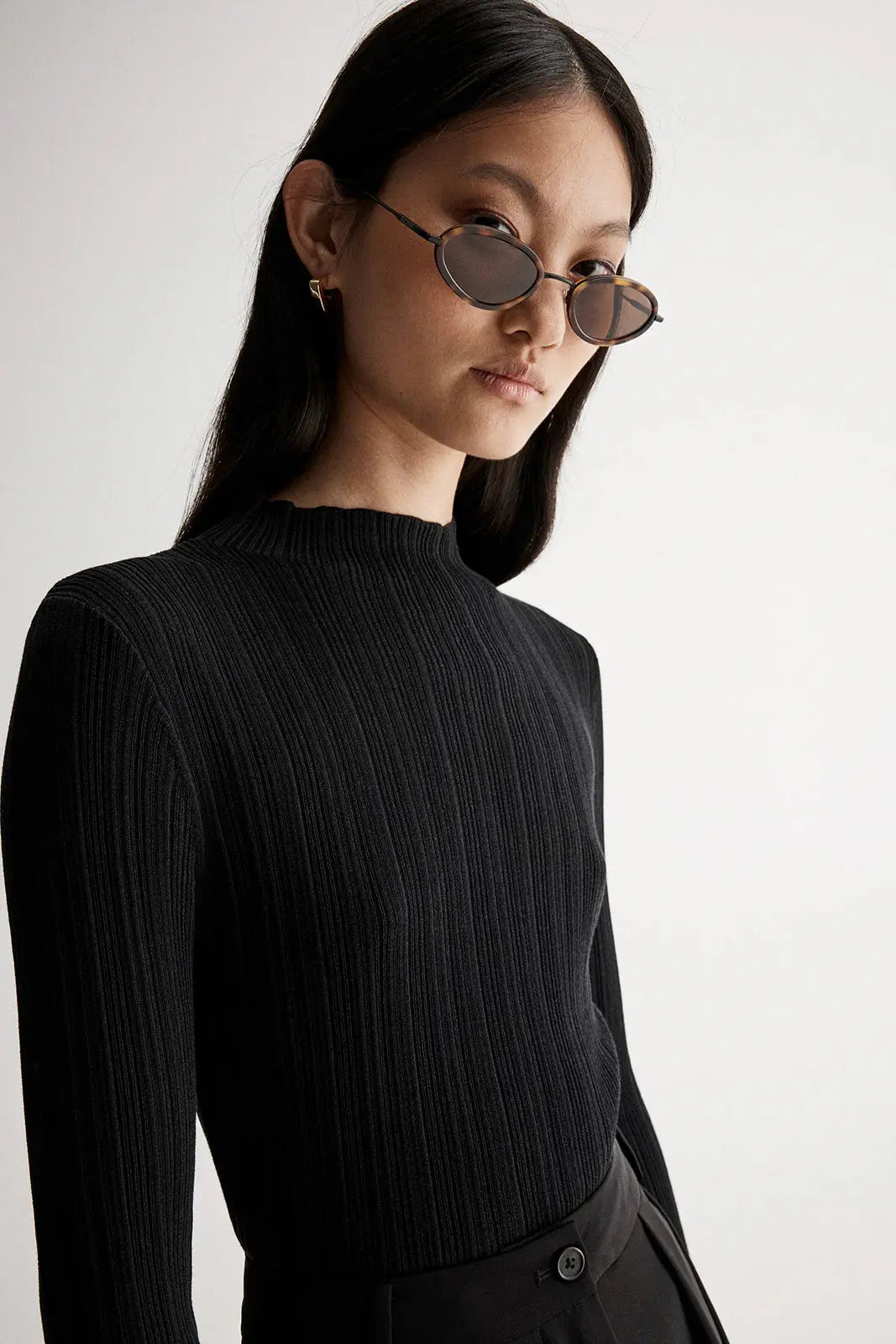 Luella Knit Top in Black Elka Collective