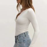 Lara Bodysuit in White Bayse Brand