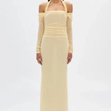Sonnet Mesh Dress in Butter Misha