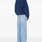 Jaci Sweatshirt Paris in Washed Navy Anine Bing