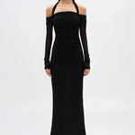Sonnet Mesh Dress in Black Misha