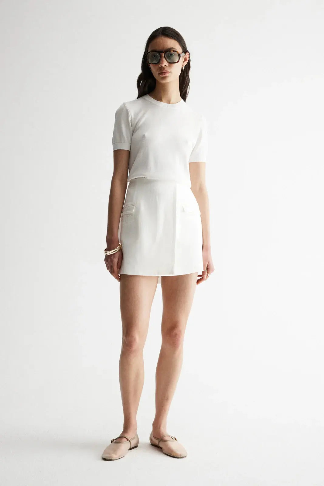 Marais Skirt in White Elka Collective