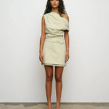 Blane Layered Mini Dress in Pistachio One of Others