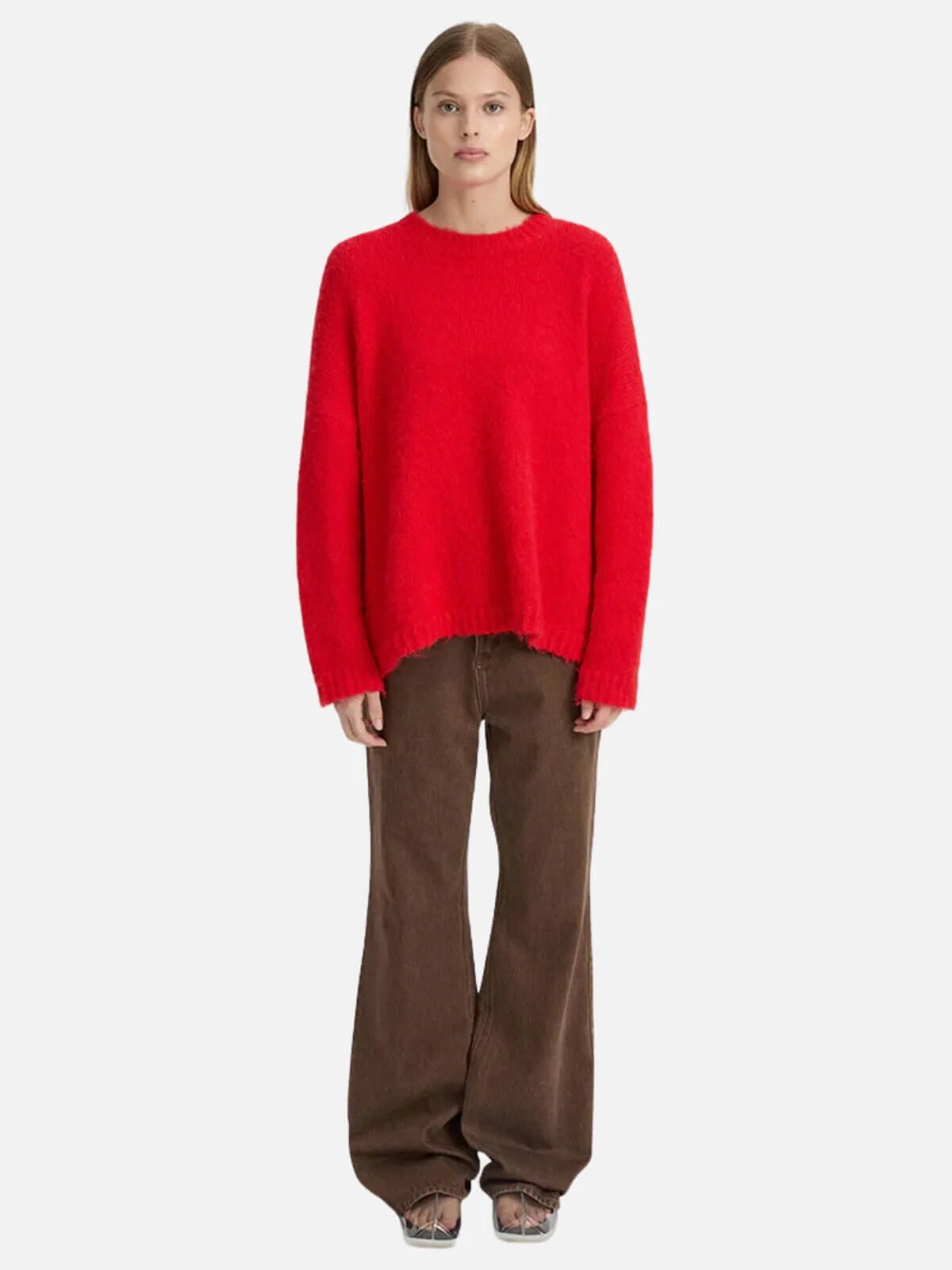 Rosmunda Sweater in Red - Cloth Lifestyle Boutique- Blanca