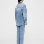 Dante Denim Shirt in Bleached Blue Anine Bing