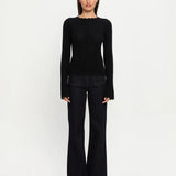 Logan Knit Top in Black Kivari