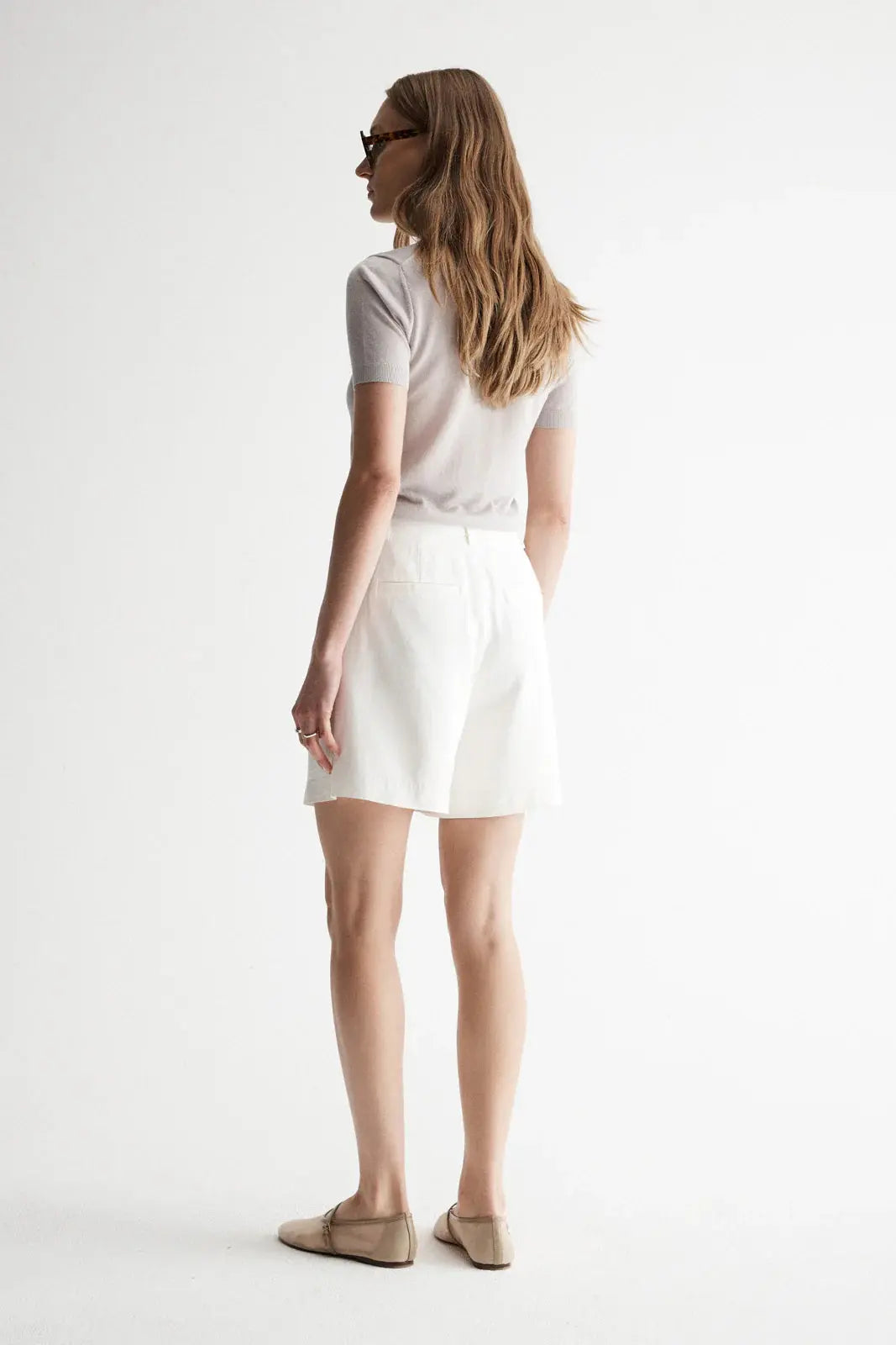 Sandy Knit Tee in Stone Elka Collective