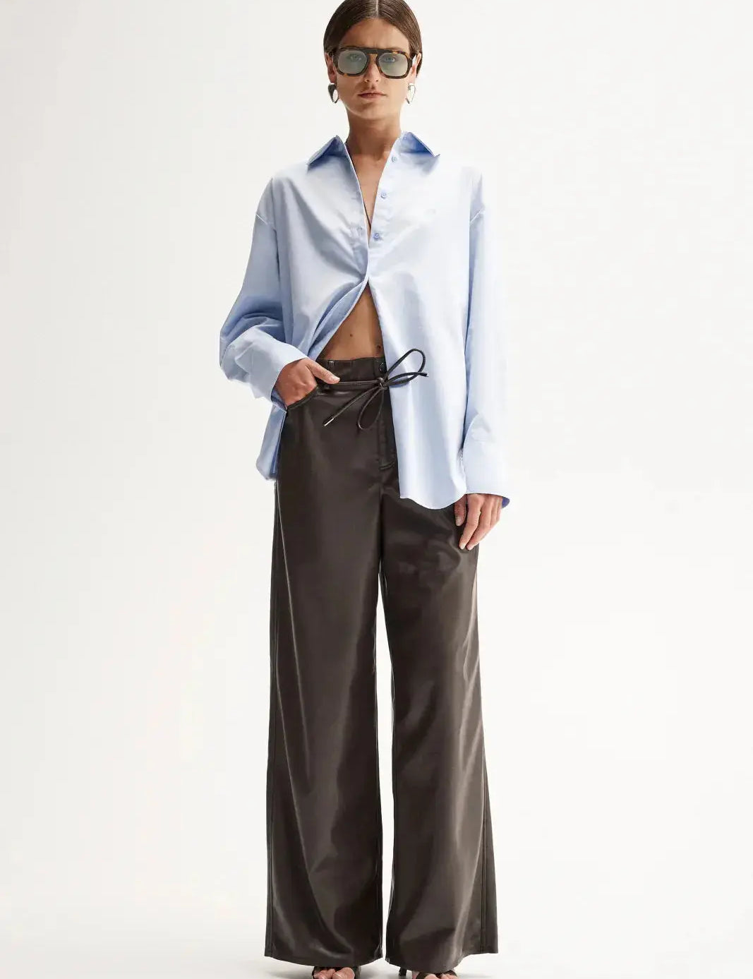 Carter Shirt in Blue Elka Collective  Cloth Lifestyle Boutique