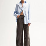 Carter Shirt in Blue Elka Collective Cloth Lifestyle Boutique