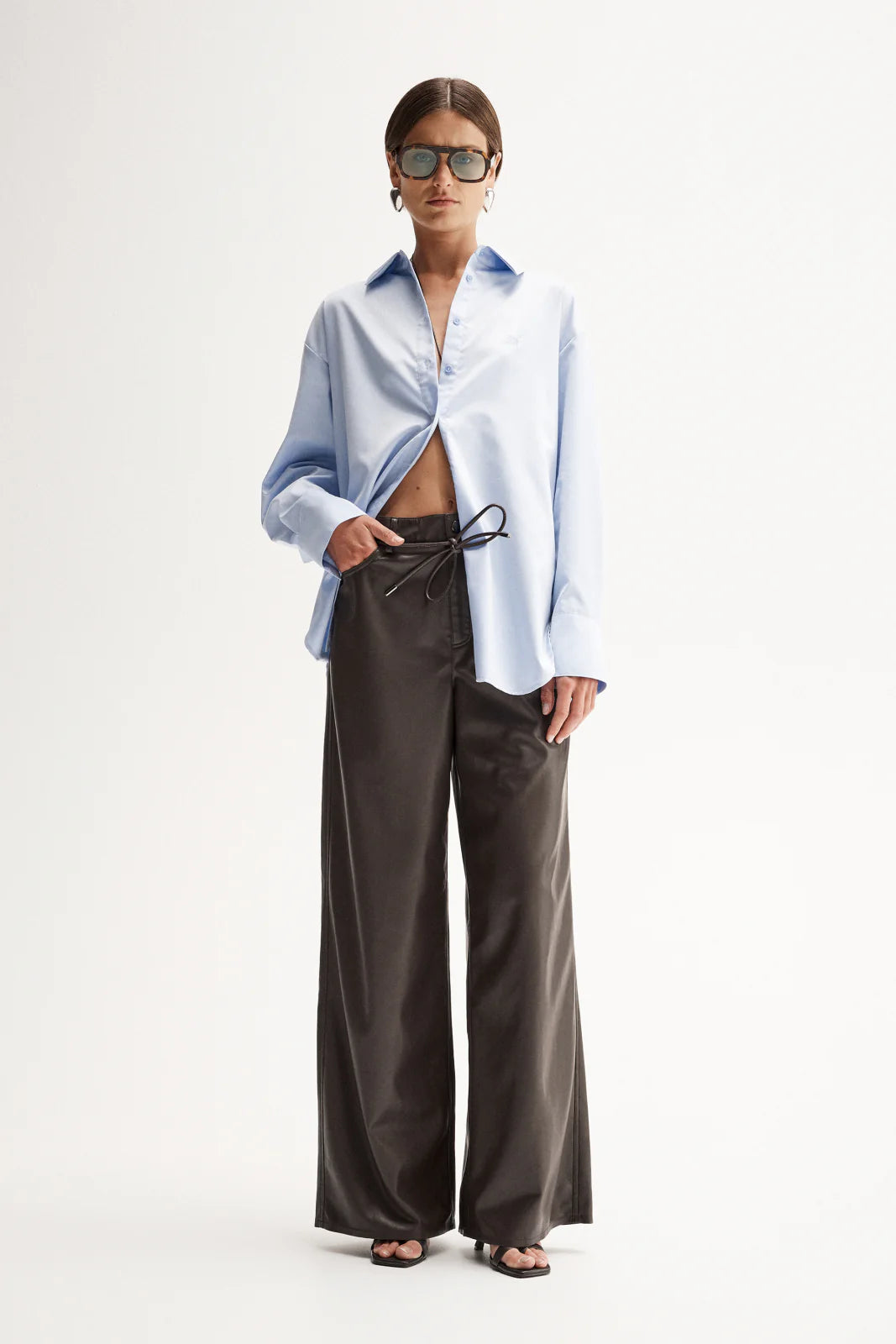 Carter Shirt in Blue Elka Collective Cloth Lifestyle Boutique