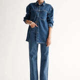 Dark denim shirt elka collective at clothlifestyle boutique
