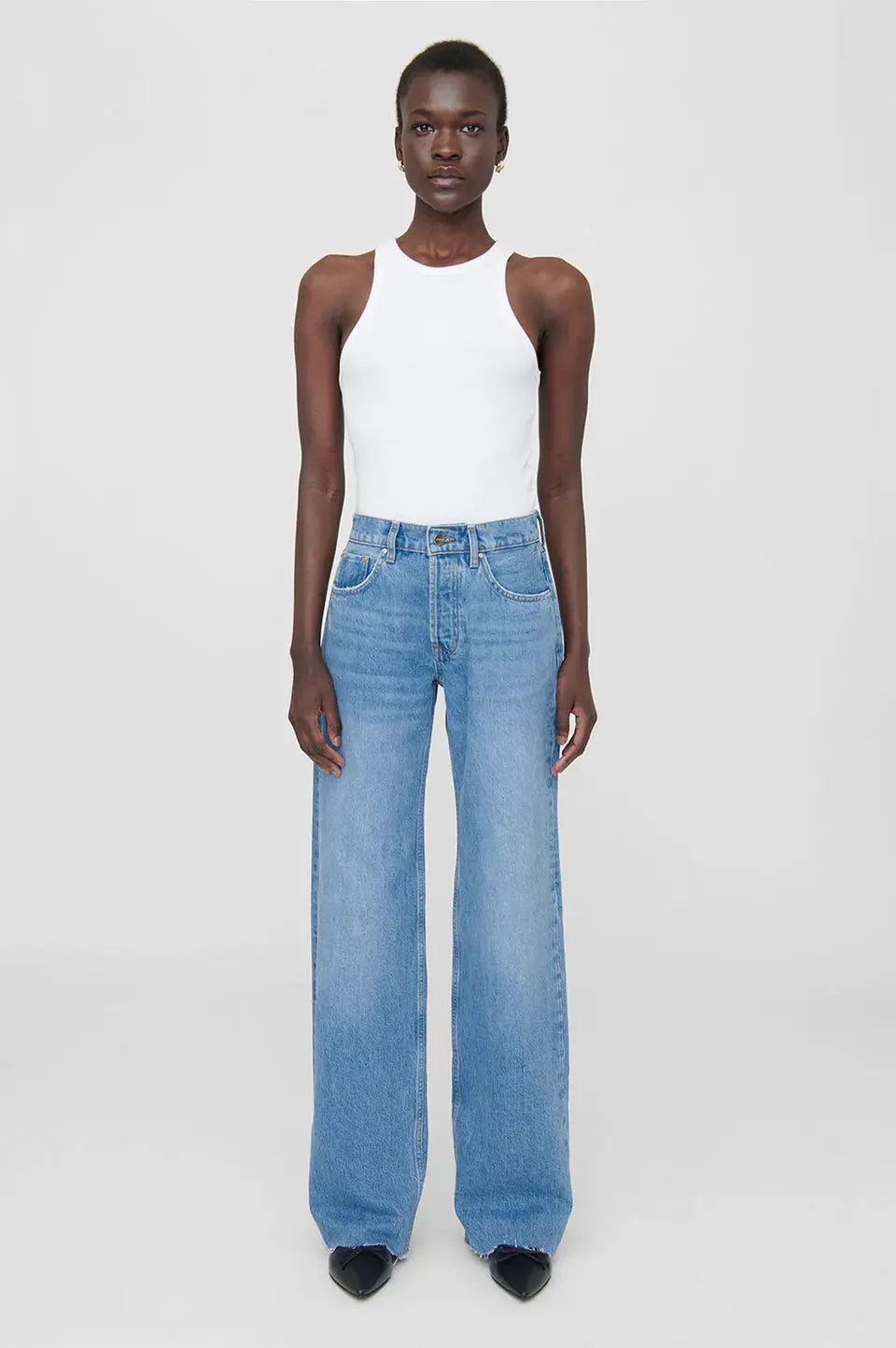 The Hugh Jean in Panama Blue - Cloth Lifestyle Boutique- Anine Bing