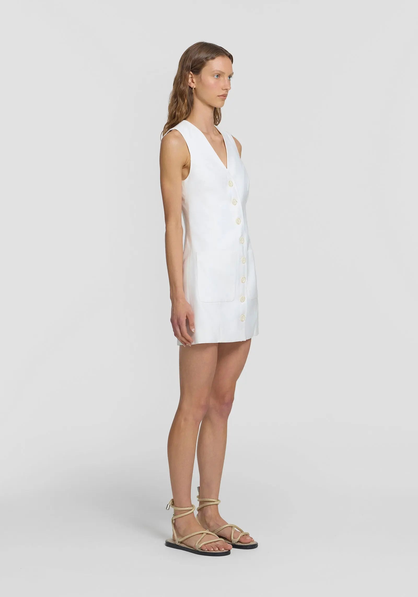 Cascade Dress in Ivory Viktoria + Woods