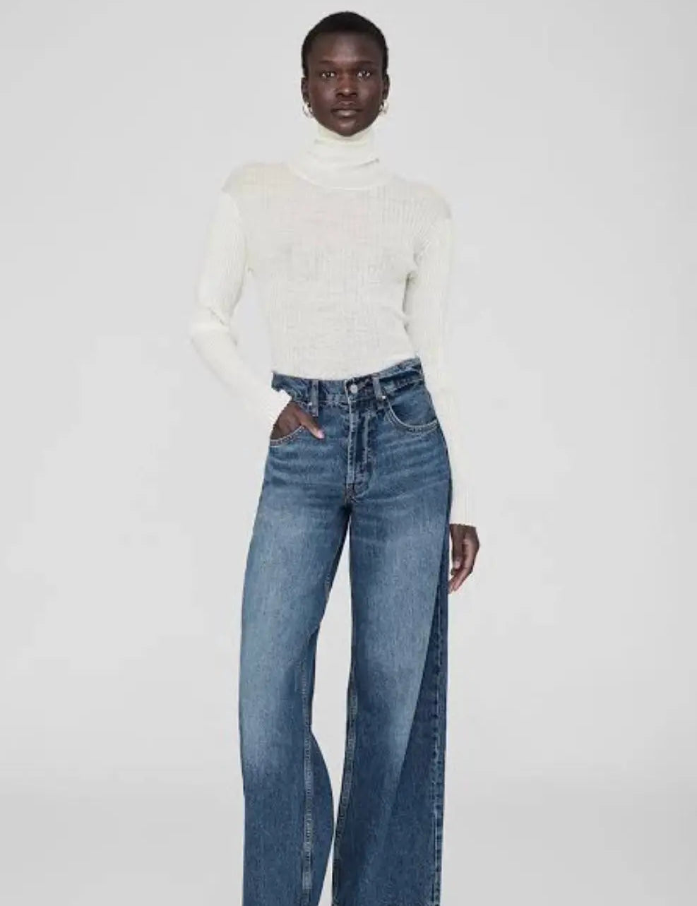 Kyle Sweater in Ivory Anine Bing