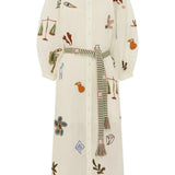 Mina Embroidered Shirtdress
