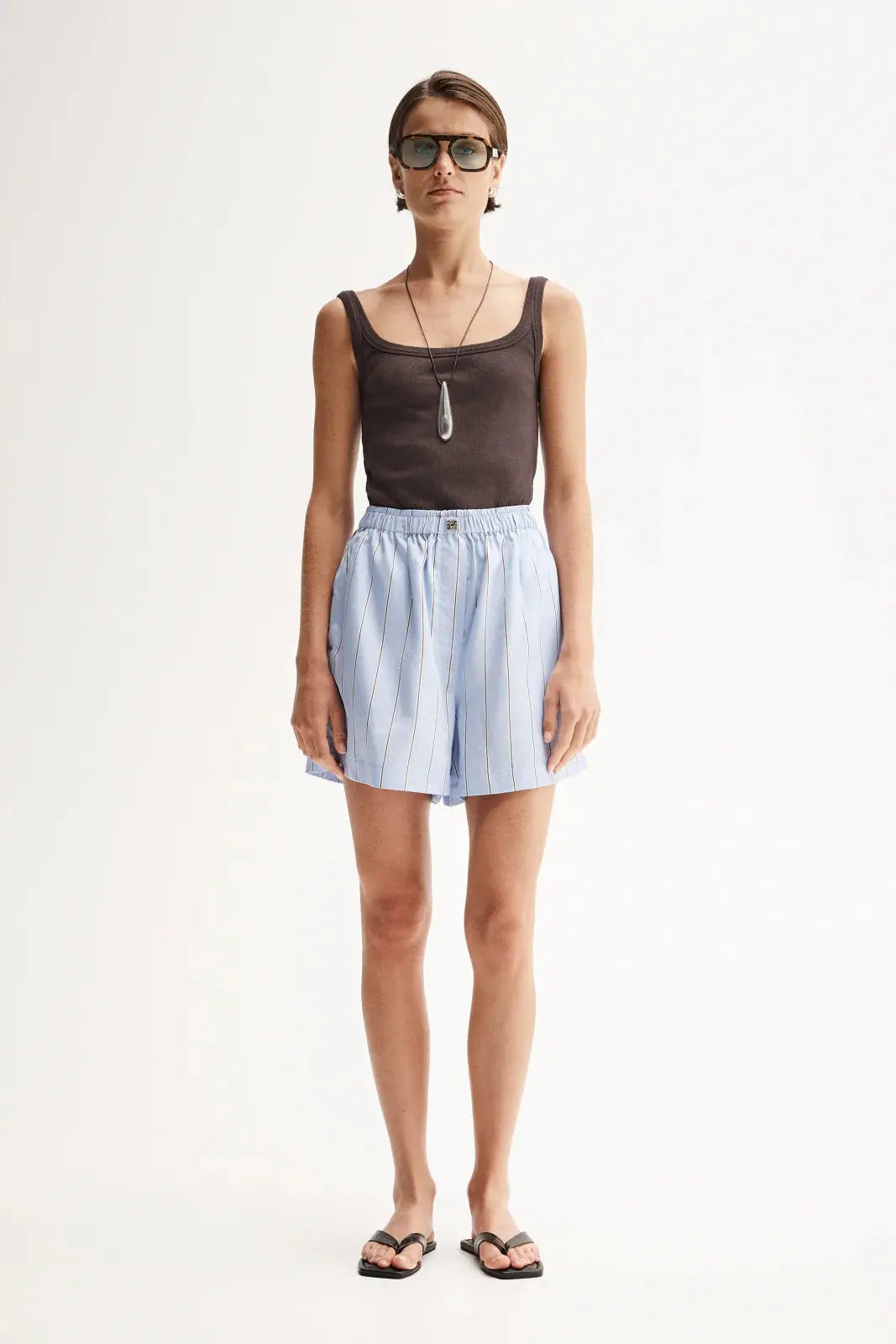 Henry Short in Blue Stripe Elka Collective