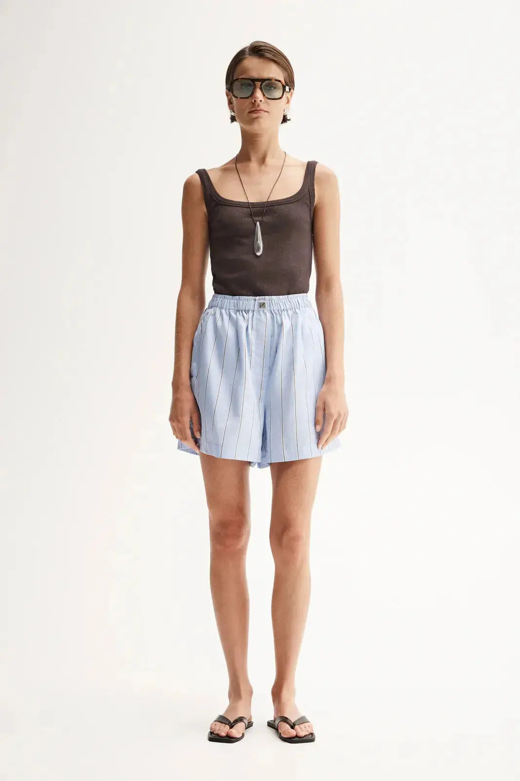 Henry Short in Blue Stripe Elka Collective