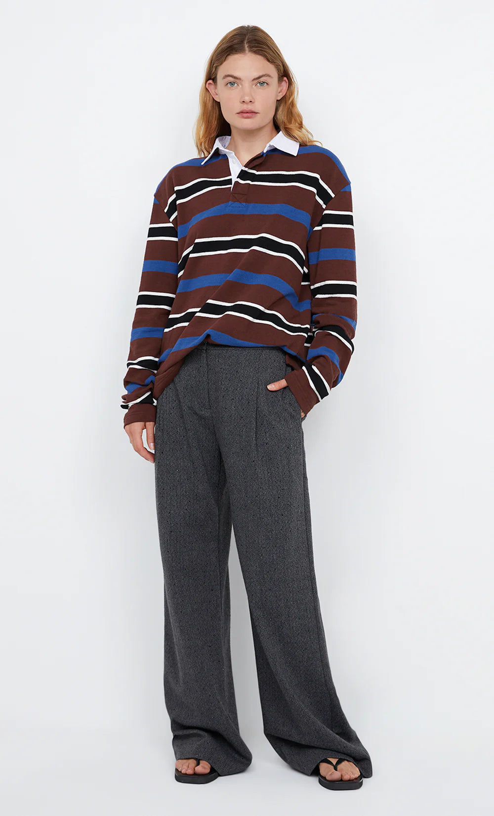 Kylo Jersey in Plum Indigo Stripe Bec and Bridge