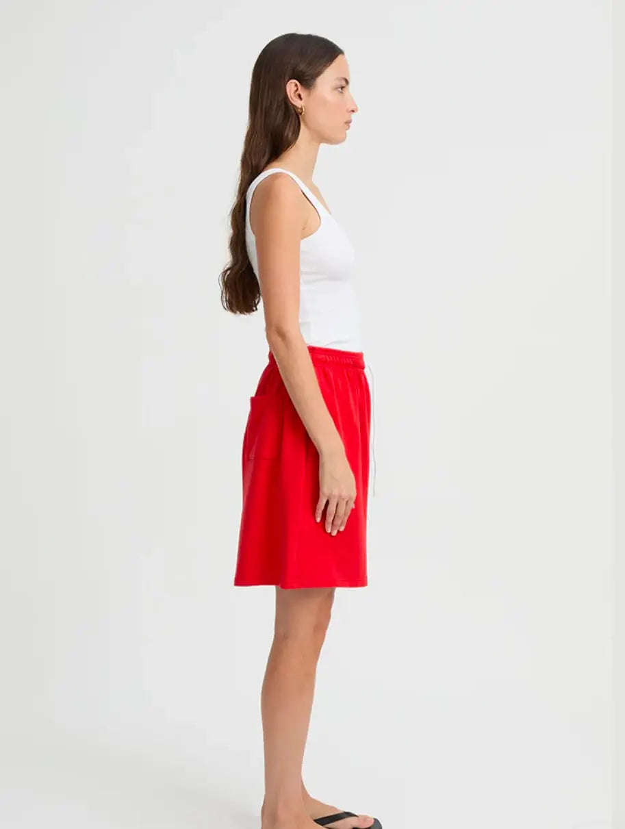 Hendrix Short in Red Blanca