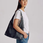 Anya Tote in Charcoal Patchwork Brie Leon