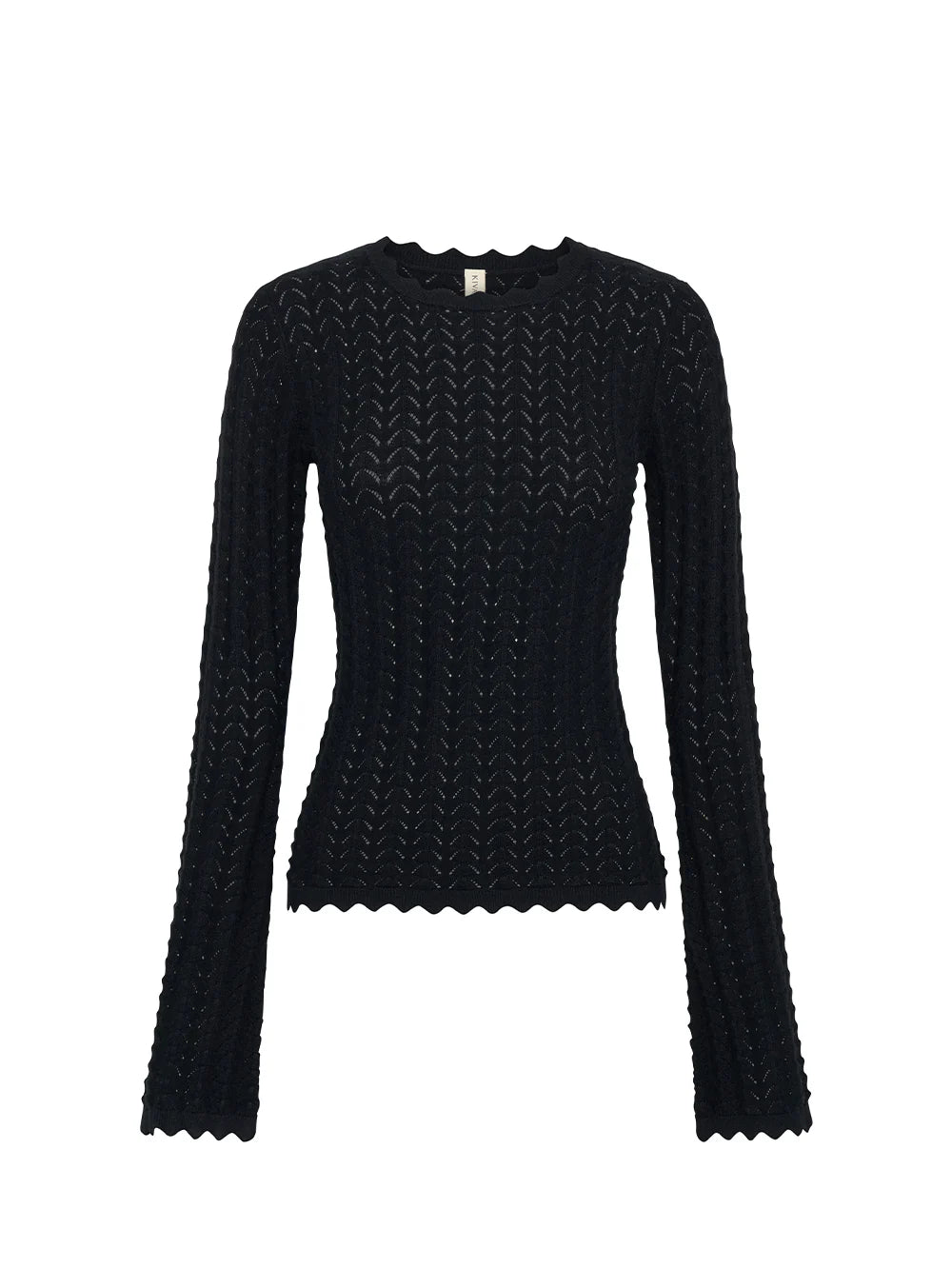 Logan Knit Top in Black Kivari
