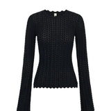 Logan Knit Top in Black Kivari