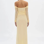 Sonnet Mesh Dress in Butter Misha