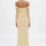 Sonnet Mesh Dress in Butter Misha