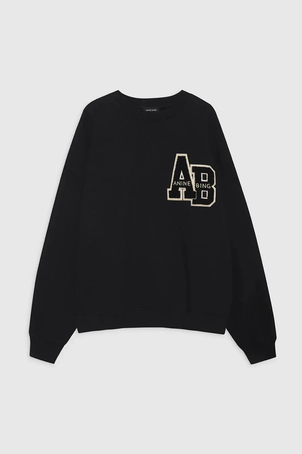 Black sweatshirt with logo clothlifestyle boutique