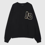 Black sweatshirt with logo clothlifestyle boutique