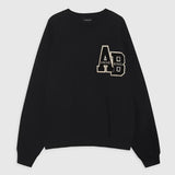 Black sweatshirt with logo clothlifestyle boutique