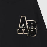 Miles Oversized Sweatshirt Letterman in Black Anine Bing