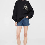 Crew neck
Anine bing letterman
Sweat
Black
At clothlifestyle boutique